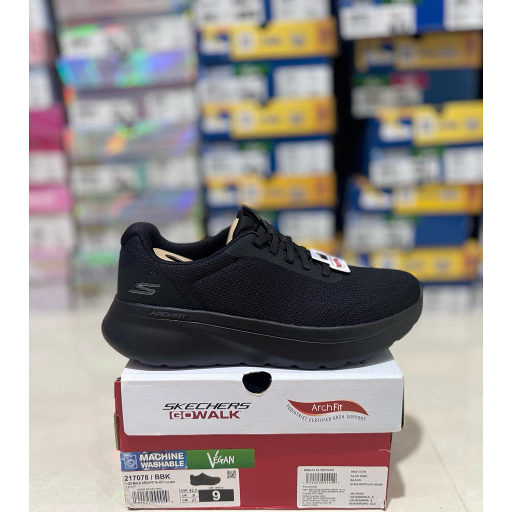 SKECHERS GO WALK ARCH FIT 217078/BBK SIZE 44
