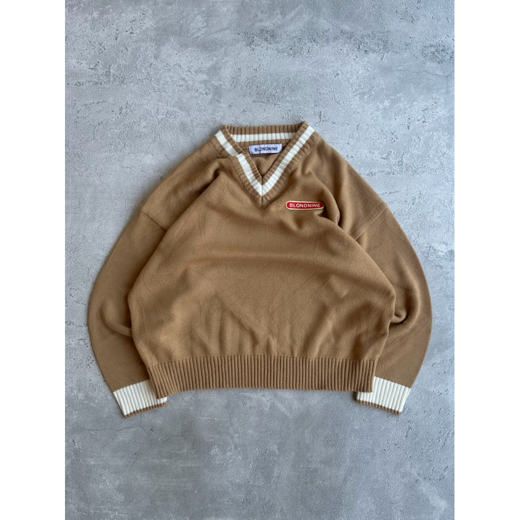 Blondnine knitwear basic academia grandpa sweater boxy clean outfit streetwear jumpers old money fas
