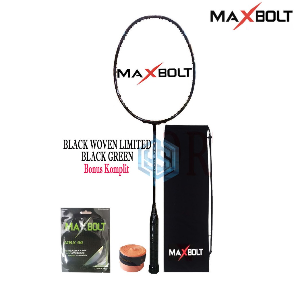 Raket Badminton Maxbolt Black Woven Limited Edition Maxbolt Black Woven