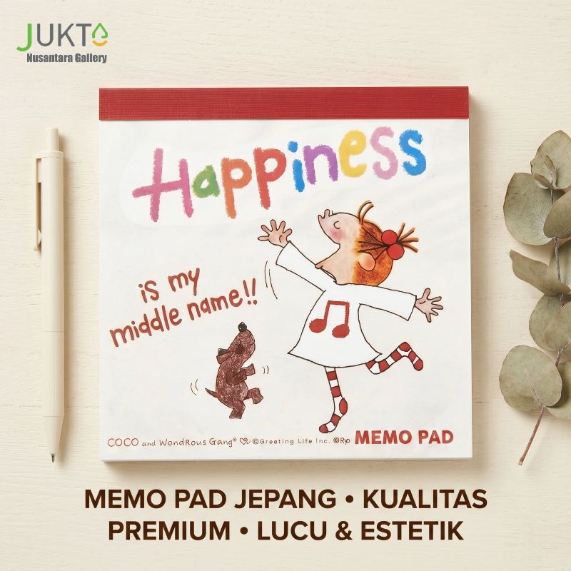 JUKTA [COD] Memo Pad Jepang Premium | Kertas Memo Lucu Estetik | Buku Catatan Kartun Kawaii