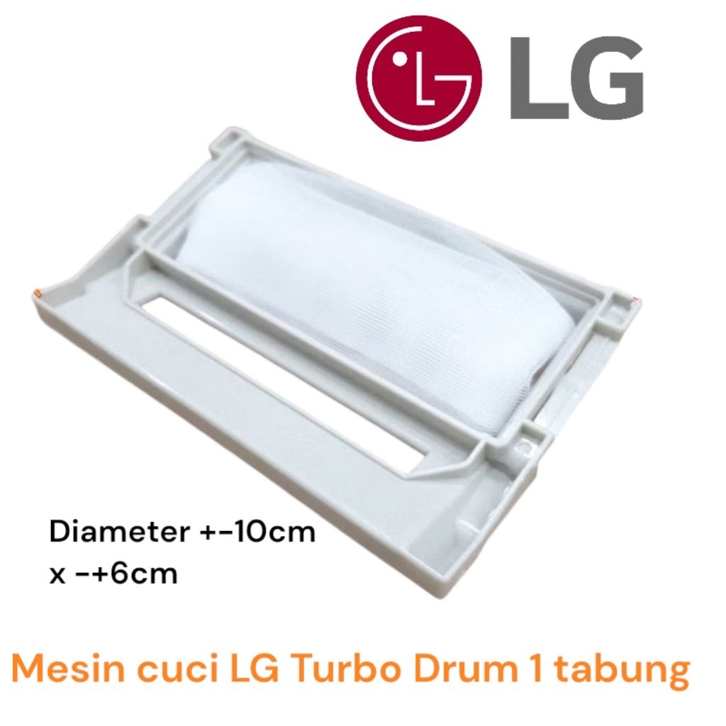 Saringan filter air mesin cuci LG turbo drum 1 tabung