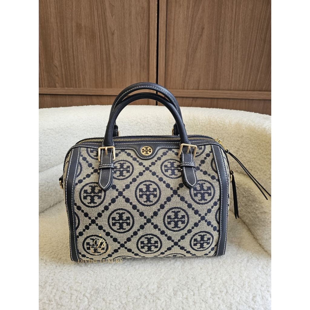 Tory Burch T Monogram Jacquard Barrel bag