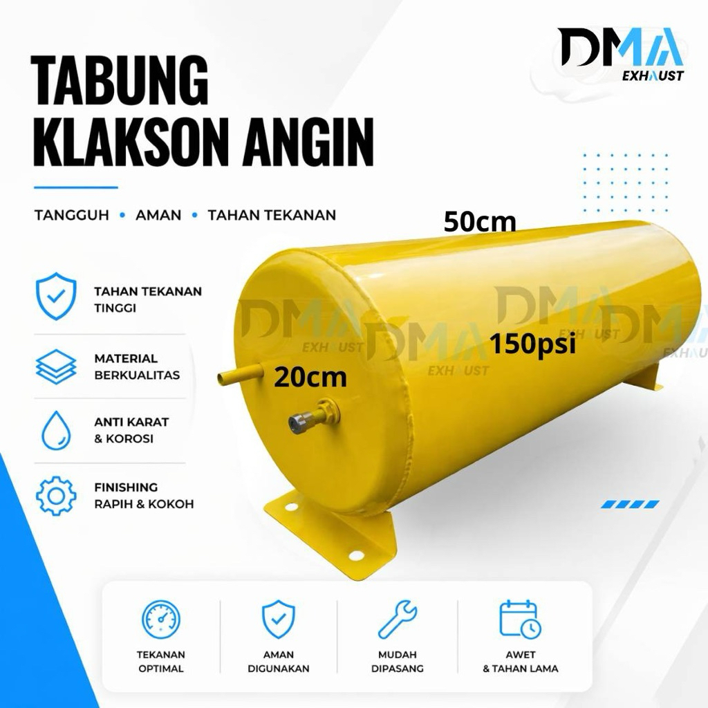 Tabung Klakson Mobil Besar 50cm Plat Besi Tebal - Tabung Angin Klakson Universal