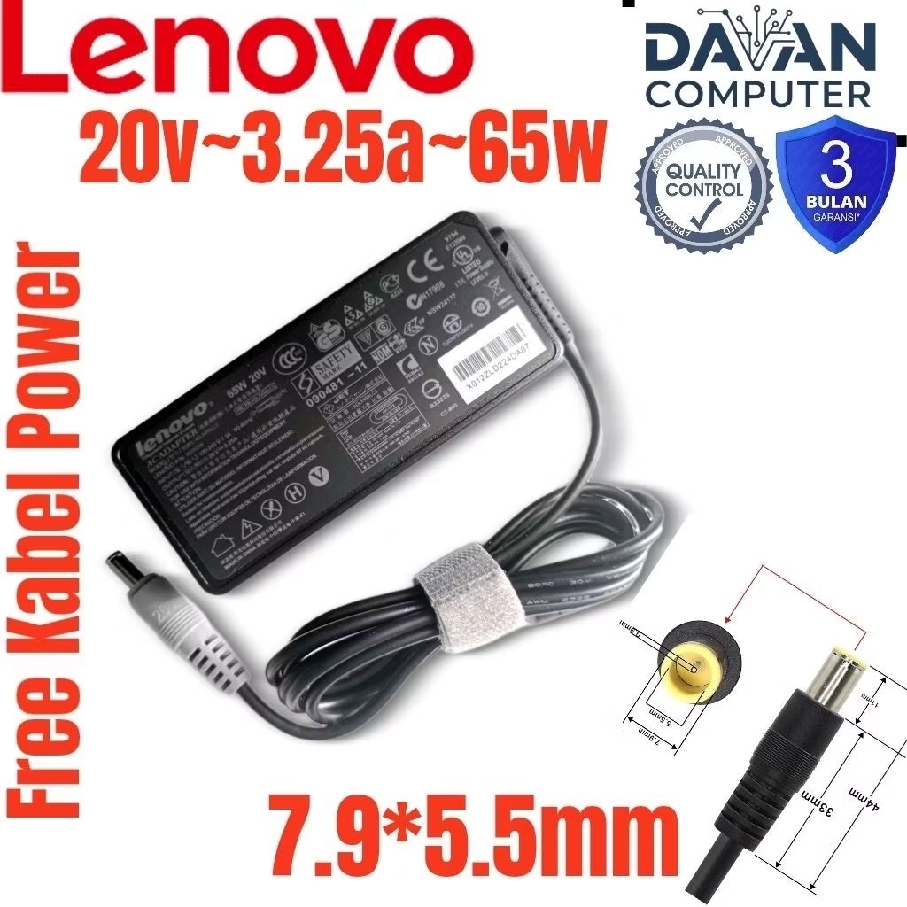 Adaptor Charger Len ThinkPad R60 R61 T60 T61 T61p X60 X60s X61 Z60 Z60t Z61 ;X100E X120E X130E X131E