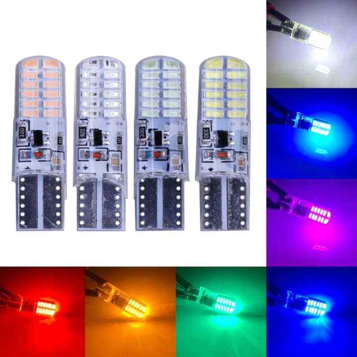 12VOLT/24VOLT - LAMPU SENJA BIS/TRUK T10 24LED KEDIP