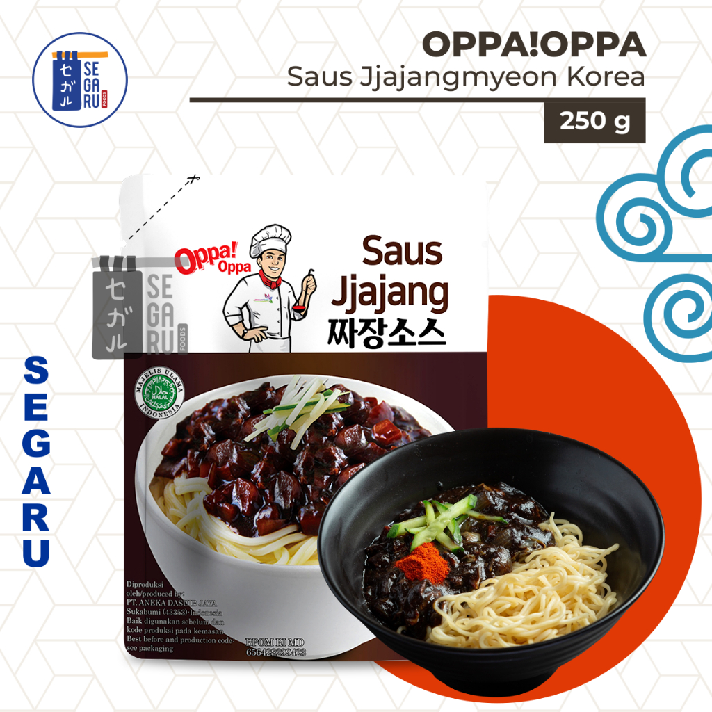 Oppa Saus Jjajang Pasta Kedelai Hitam Saus jajangmyeon Halal 250 gram