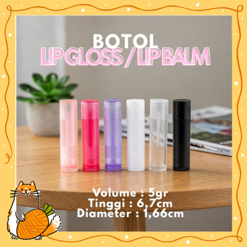 Botol Lip Gloss | Botol Lip Balm | Botol Lipstik Plastik 5gr