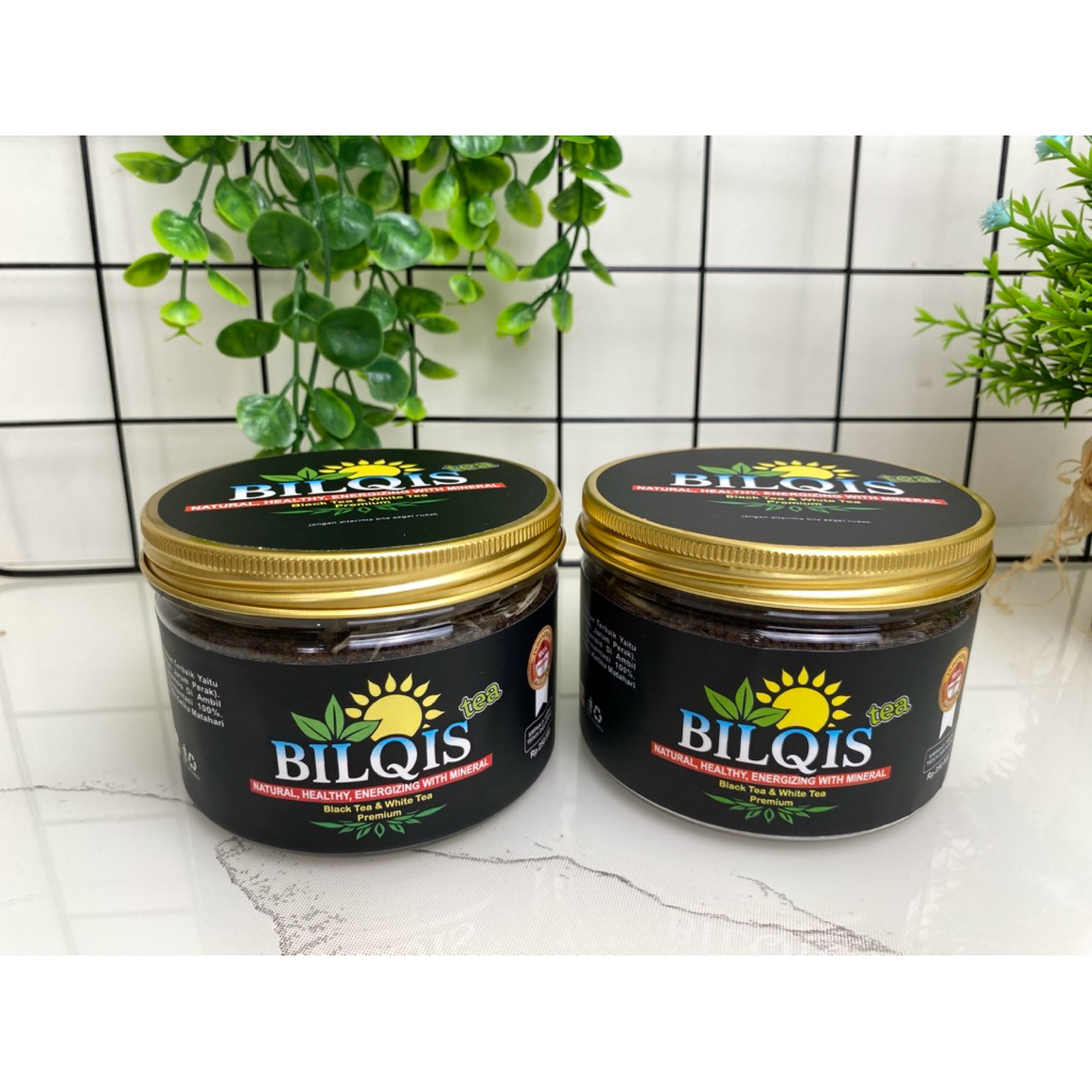 Bilqis Tea Teh Hitam dan Teh Putih Premium 100% ori