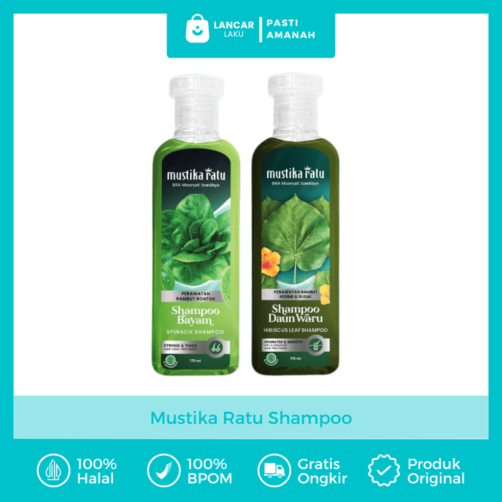 Shampoo Anti Ketombe Dan Rontok Penumbuh Rambut Pemanjangan Penyubur Cepat Tebal Mustika Ratu Sampo 