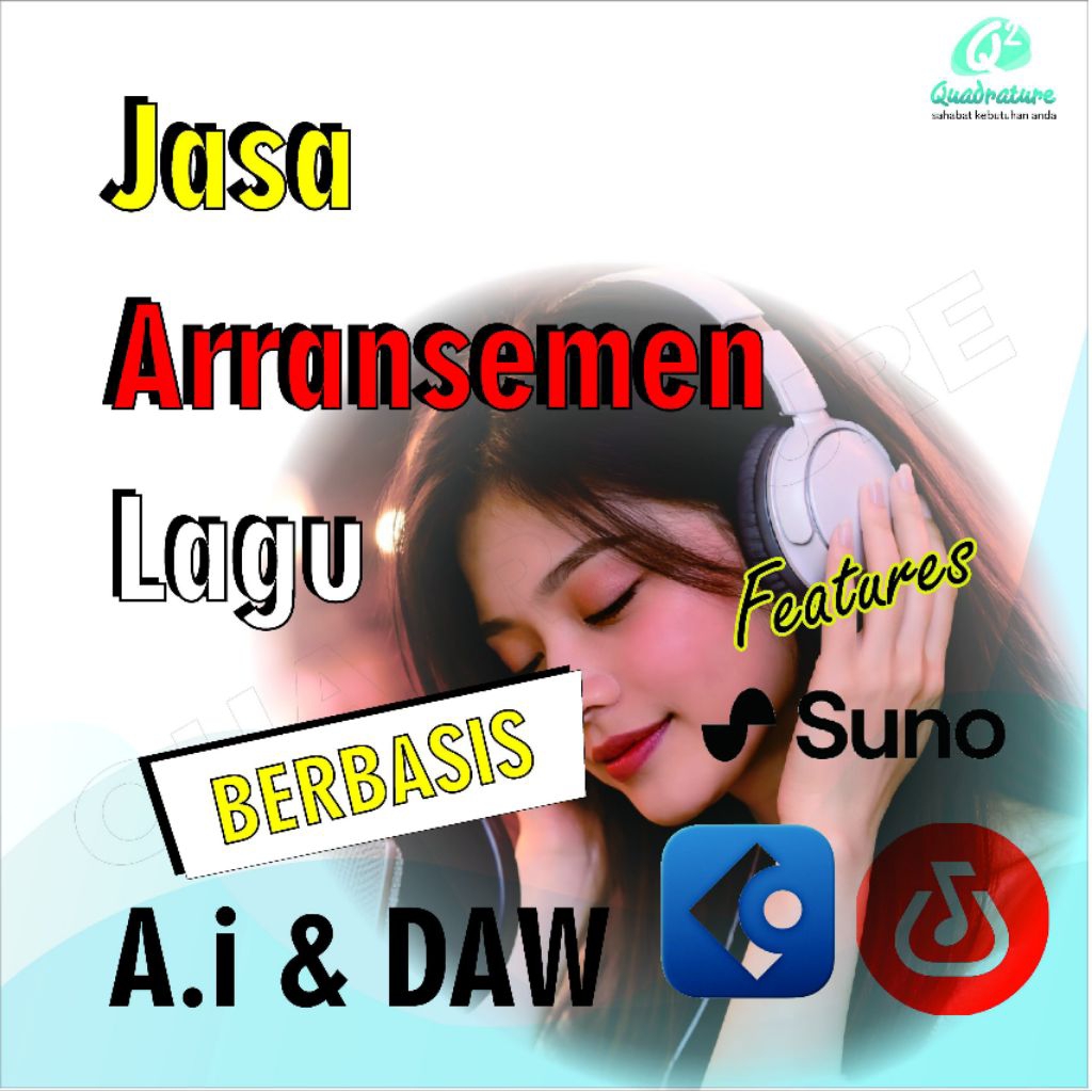 Custom Jasa Aransemen Lagu Cover Remix Berbasis AI Cubase Bandlab