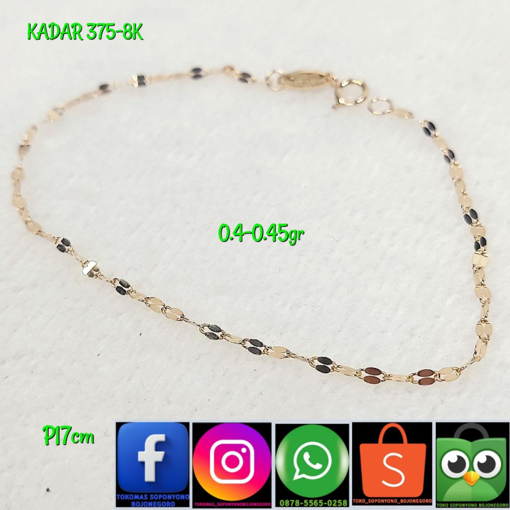 GELANG BIJI TIMUN KADAR 375-8K