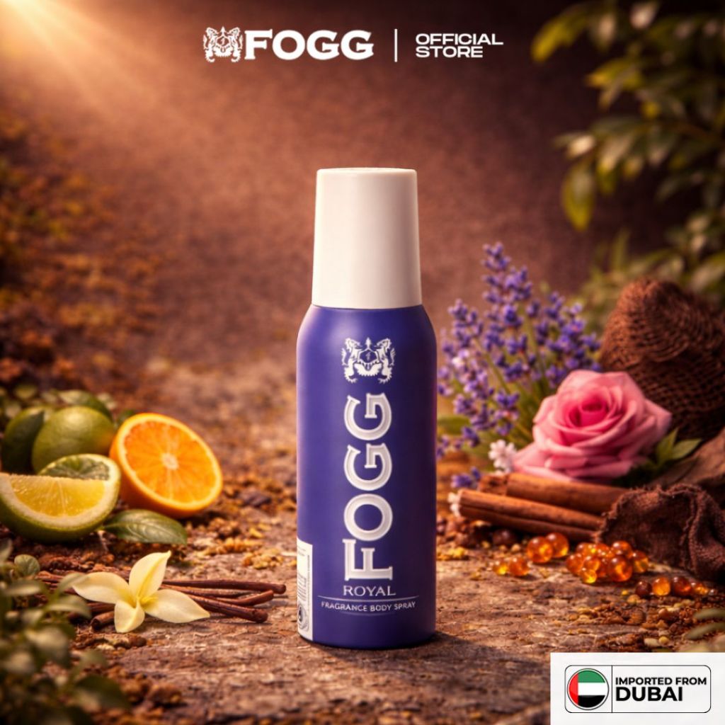Fogg Parfum Body Spray Royal 120ml Tanpa Gas No.1