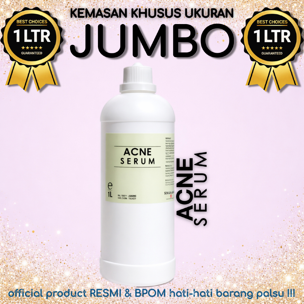 ACNE SERUM LITERAN  ISI 1 LITER || SERUM ANTI JERAWAT ISI 1 LITER (ACNE CLINDA SERUM)
