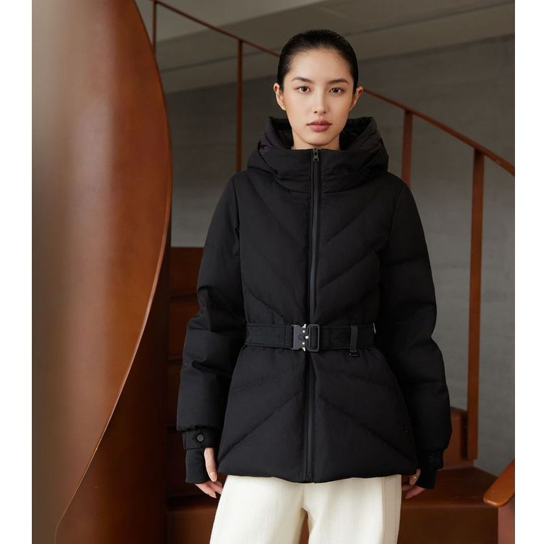 Khia Ski Puffer Coat / Short Coat Women / Ski Puffer Coat Women / Coat Pendek Wanita Untuk Bermain S
