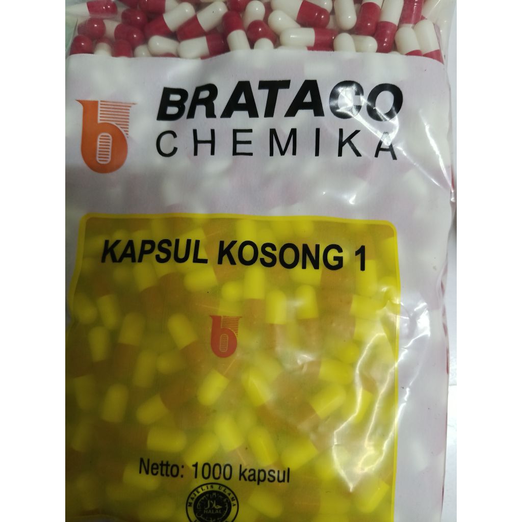 Cangkang kapsul kosong no1/kapsul kosong no 1/brataco