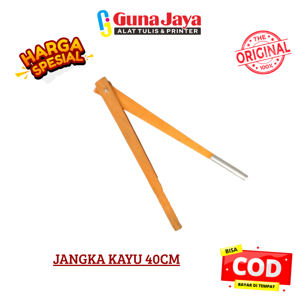 JANGKA KAYU 40CM - JANGKA PAPAN TULIS - WHITEBOARD -  BESAR
