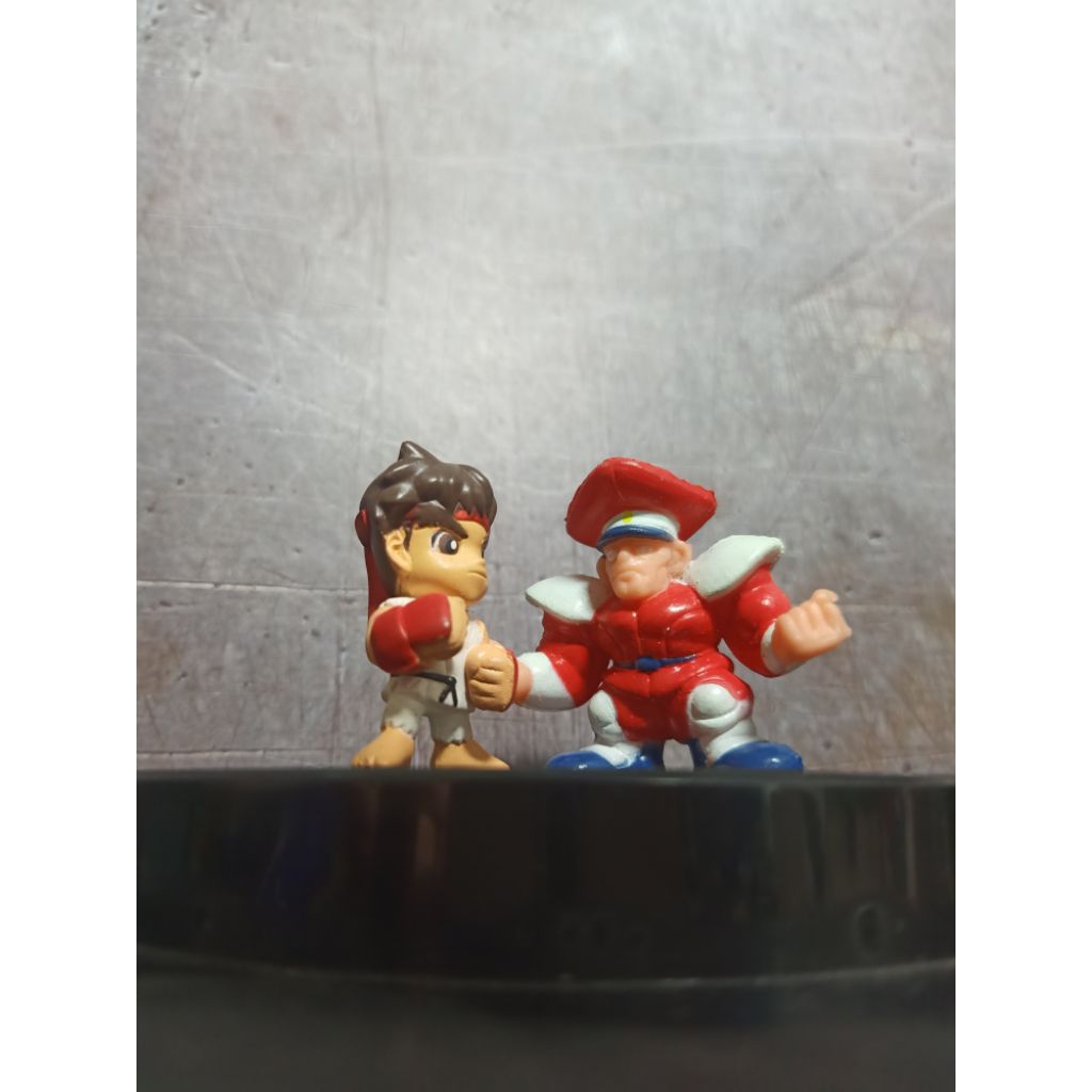 Figure Mini Street Fighter Character Ryu versus VS Bison Chibi Super Deformed