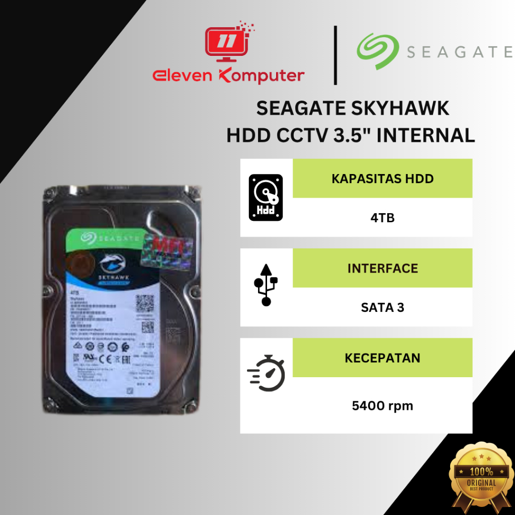 HDD CCTV Seagate 4TB Skyhawk MFI