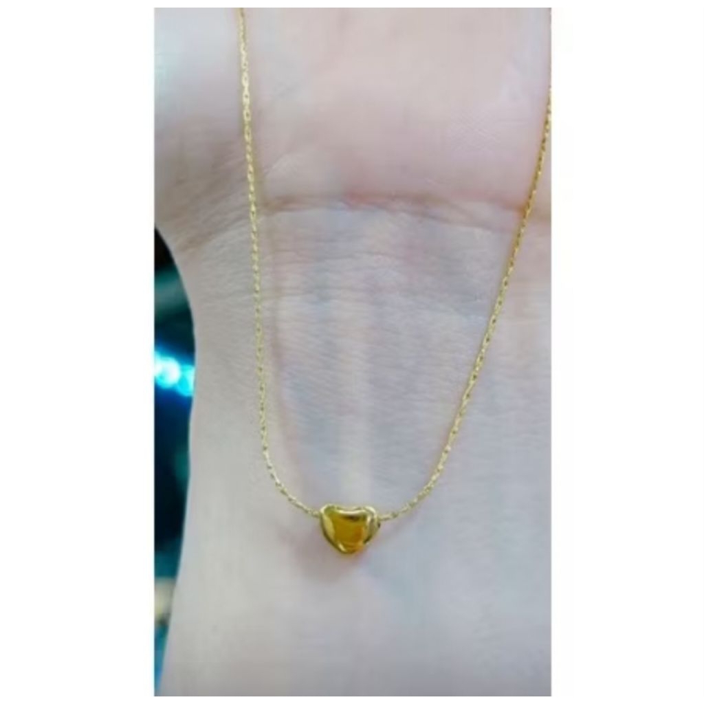 kalung titanium liontin love