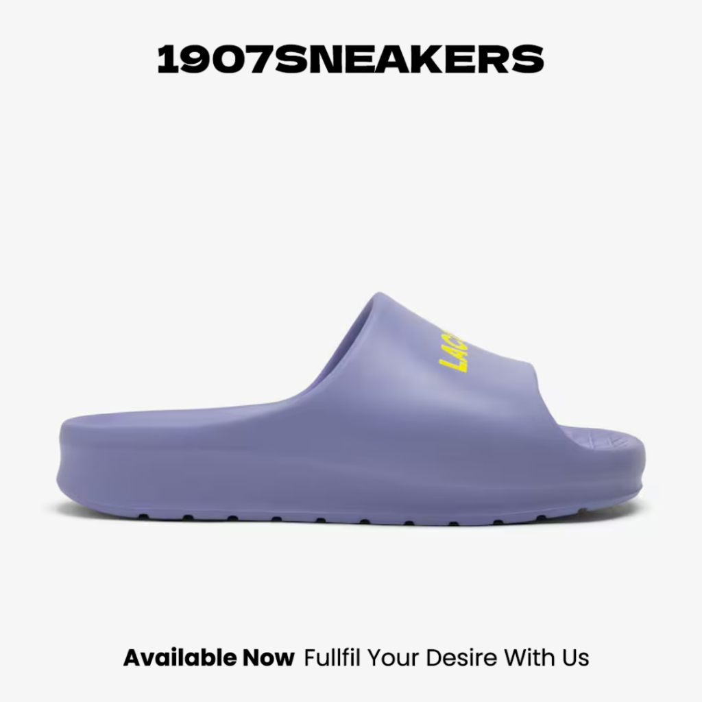 Sepatu Sendal Wanita Lacoste Serve Slide 2.0 - Purple LAC50CFA0022