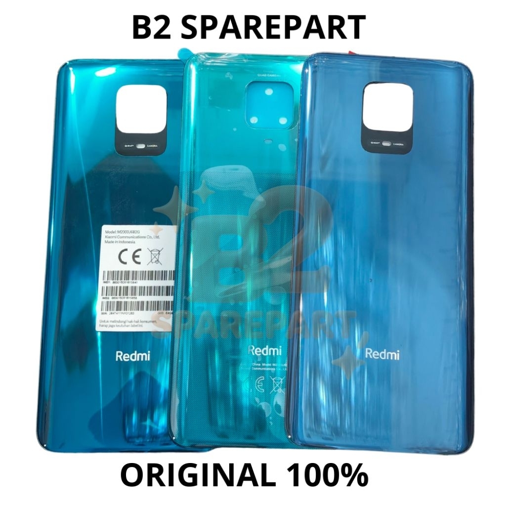 BACKDOOR CASING TUTUP BELAKANG FOR XIAOMI REDMI NOTE 9 PRO COPOTAN ORIGINAL