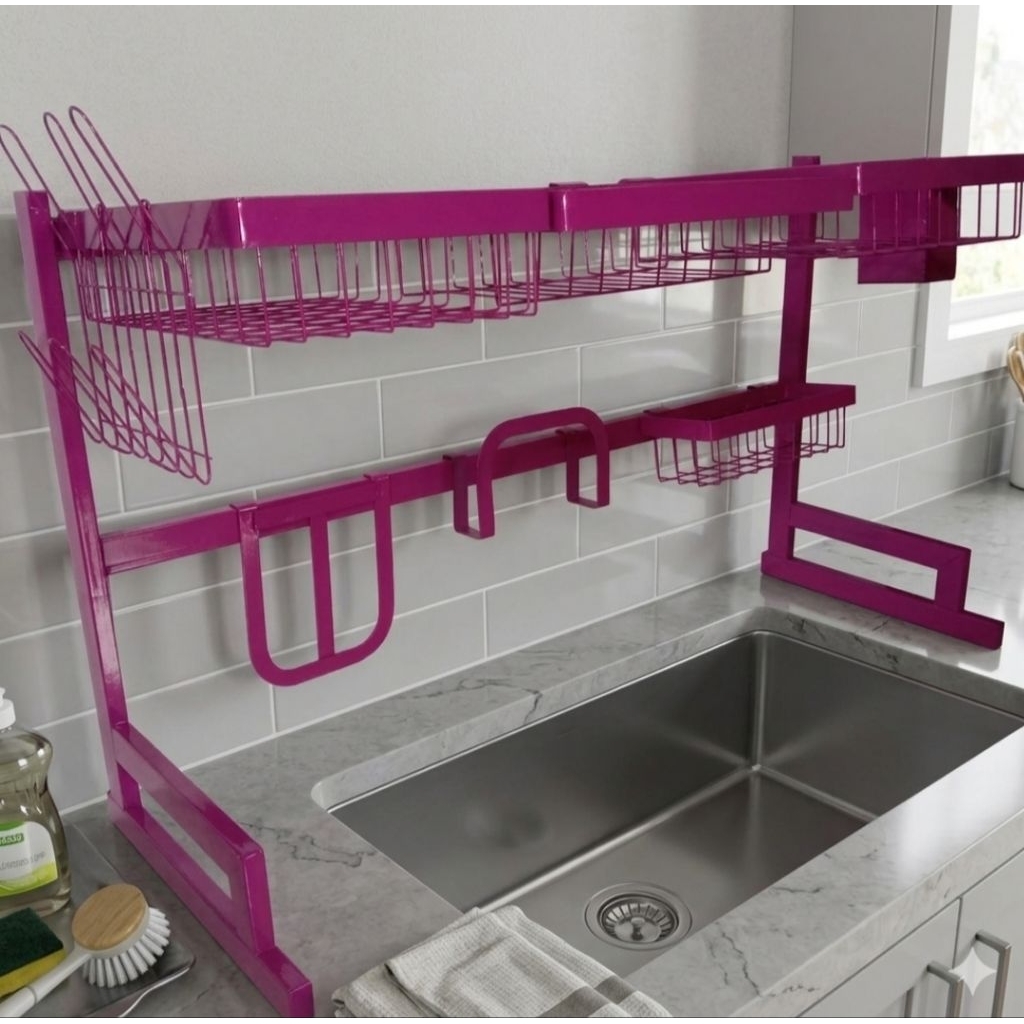 rak piring wastafel pink 85 cm rak cuci piring