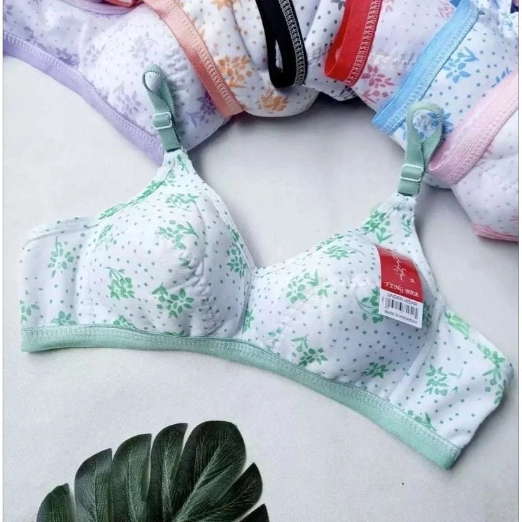 Sport Bra Printing Remaja ABG - Bra Ukuran 32 34 36 38- Miniset BusaTipis Motif Printing Bh Remaja M
