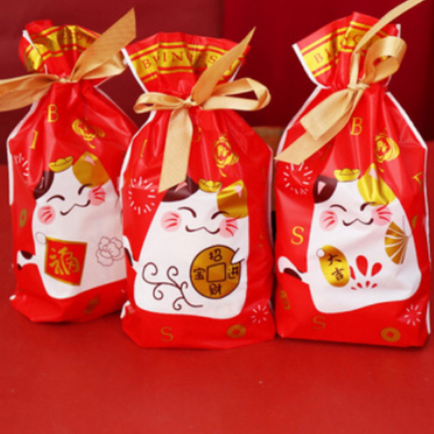 urabBoxRibbon Goodie Bag Serut SINCIA Goodie Bag Imlek Serut Goodie Bag Premium Imlek (PER 10 PCS)