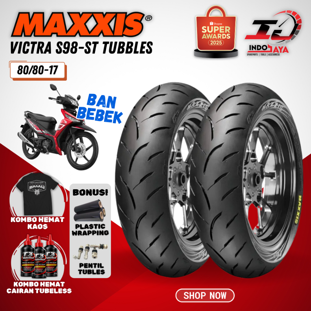 [BAYAR DI TEMPAT] MAXXIS VICTRA 80/80-17 / BAN MAXXIS 80/80-17 / 80-80-17 TUBELESS BAN LUAR / BAN DE