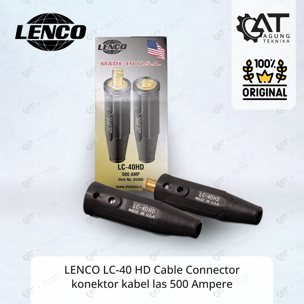 LENCO LC-40HD BLACK 05060 Konektor Kabel Las 500 Ampere