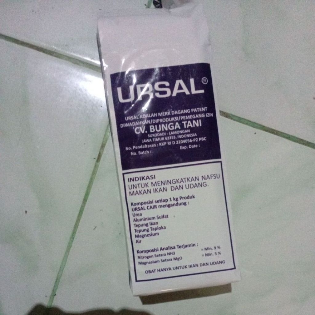 URSAL perangsang pertumbuhan ikan dan udang 1Kg
