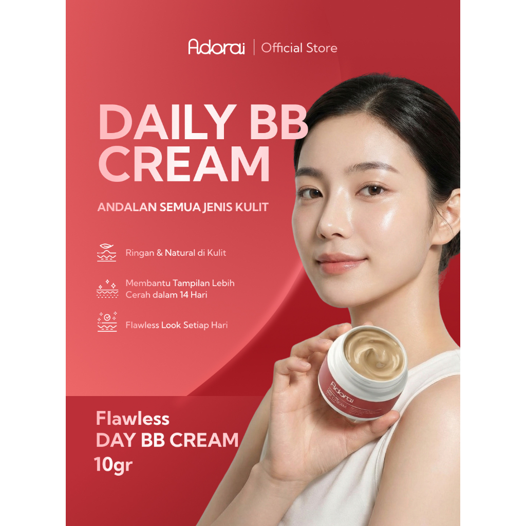 Adorai - FLAWLESS DAY BB CREAM WITH UV FILTER - DAILY BB CREAM - CREAM GLOWING 10GR