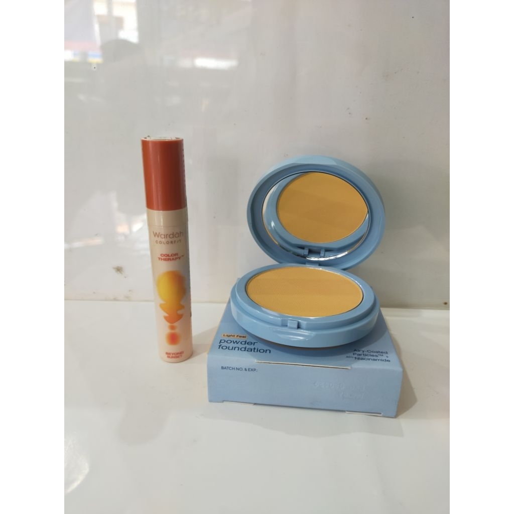 [PAKET HEMAT] WARDAH Paket Make up hemat isi 2 - Two way cake - Lip Matte | paket hemat | paket lips