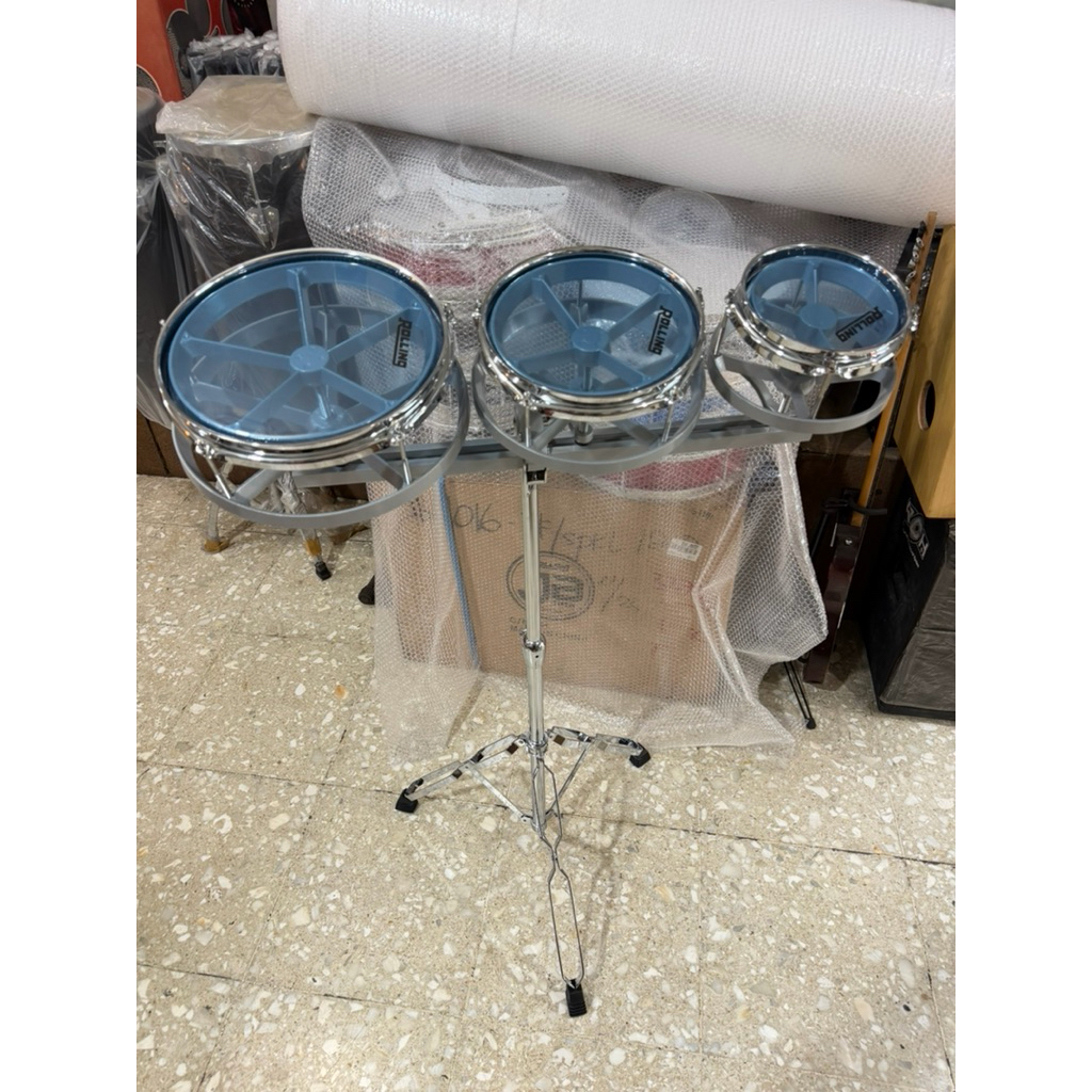 Rototom 6”,8”,10” Rolling+Stand / Rototom Rolling 6”, 8”, 10” + kaki