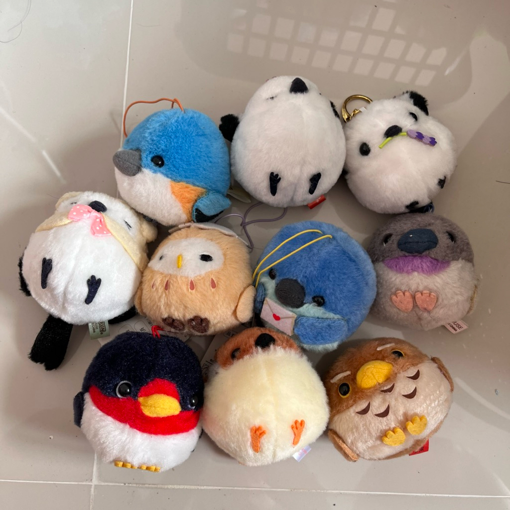 Amufun Amuse Bird Burung Character Keychain Gantungan
