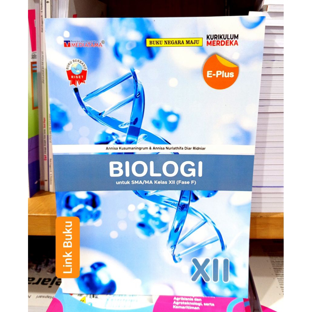 Buku E Plus Biologi Kelas 12 SMA Kurikulum Merdeka Mediatama
