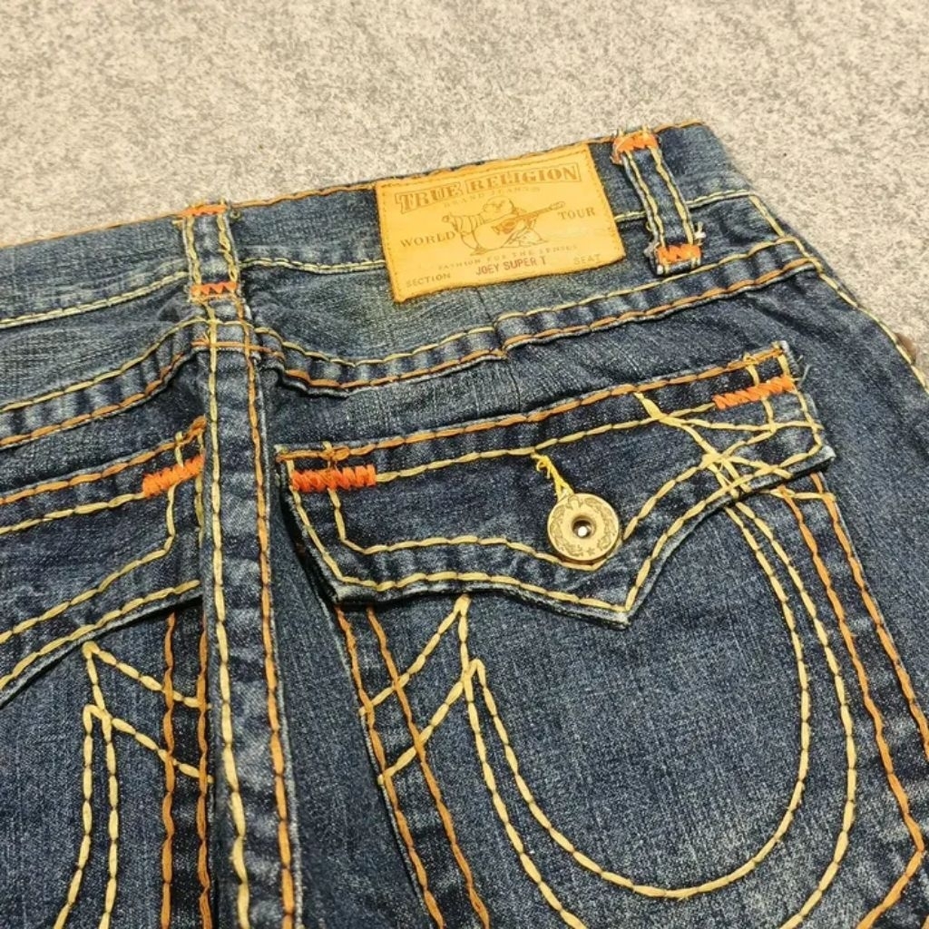 Celana cutbray jeans panjang pria TRUE RELIGION size 32 second l