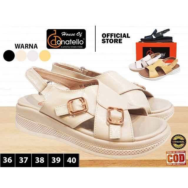DONATELLO OI sandal gunung tali vecro sol tebal terbaru  casual wanita perempuan Original