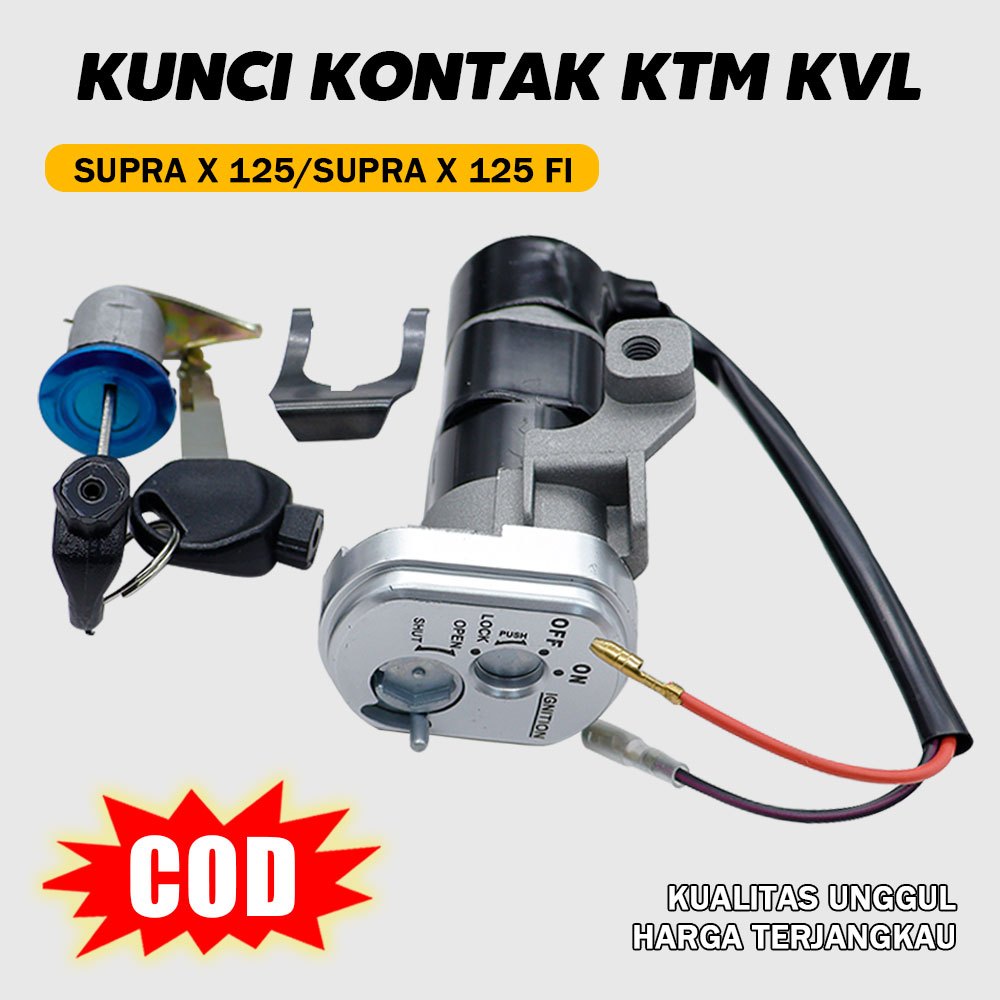 KUNCI KONTAK SUPRA X 125 SUPRA X 125 KARBU SUPRA X 125 FI  20028/2014 KTM / KVL KUNCI MOTOR SUPRA X 