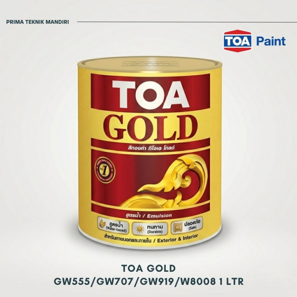 TOA GOLD CAT INTERIOR/EXTERIOR GW555 PRIMA GOLD 1 LITER
