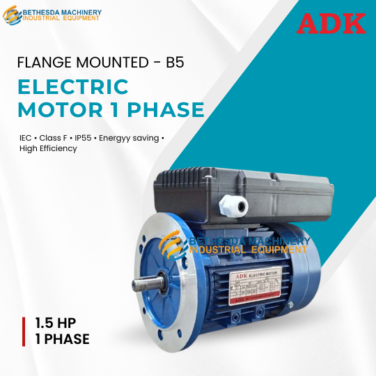 ADK Dinamo Motor 1.5 Hp - 1 phase ADK electro motor 1.1 kw Flange B5