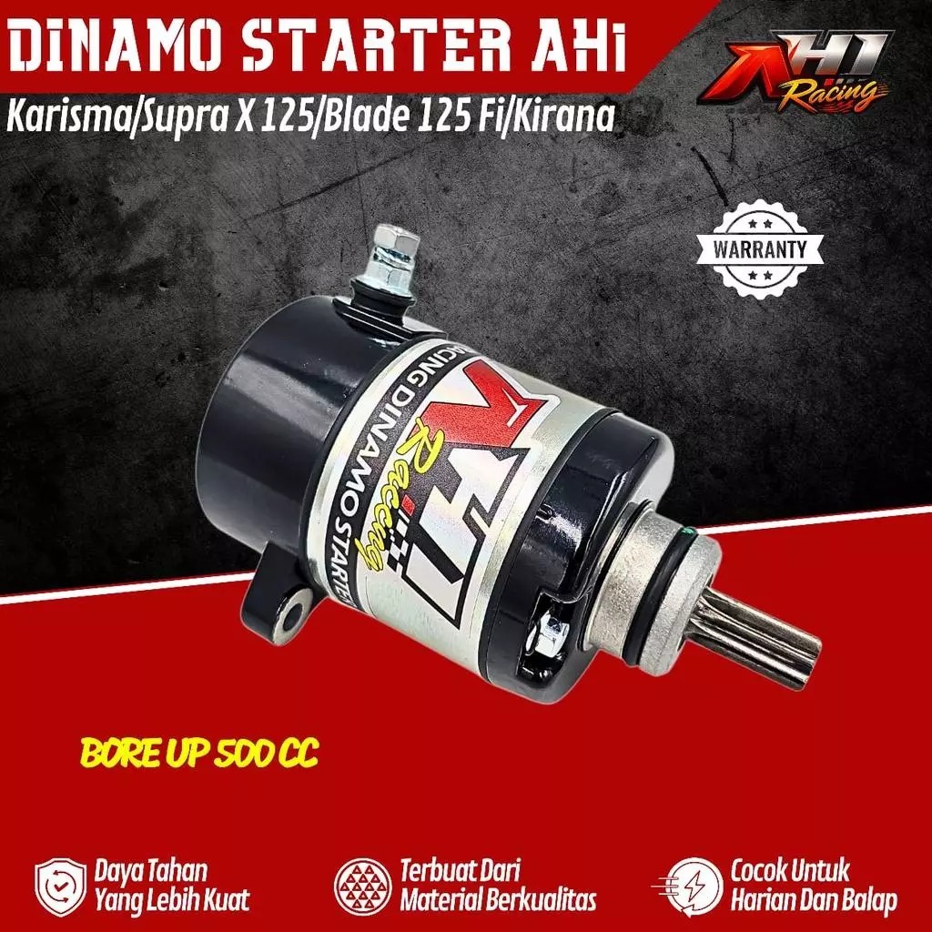 UP SPEED | AH1 DINAMO STARTER BORE UP 500CC KPH KHARISMA SUPRA X 125 BLADE 125 Fi KHARISMA KIRANA WA