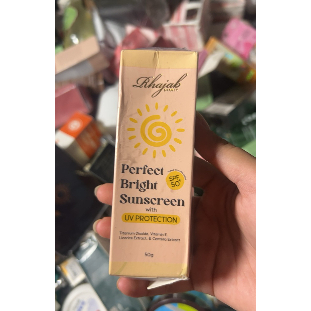 RHAJAB Sunscreen Cream SPF 50 PA++++ 30ml - Tabir Surya Pencerah & Pelindung Kulit Maksimal [NEW ORI