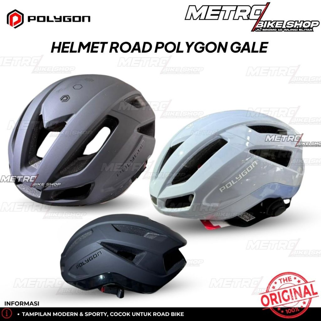 Helm Road Bike Polygon Gale Helm aero Helm sepeda RB Fixie ORIGINAL