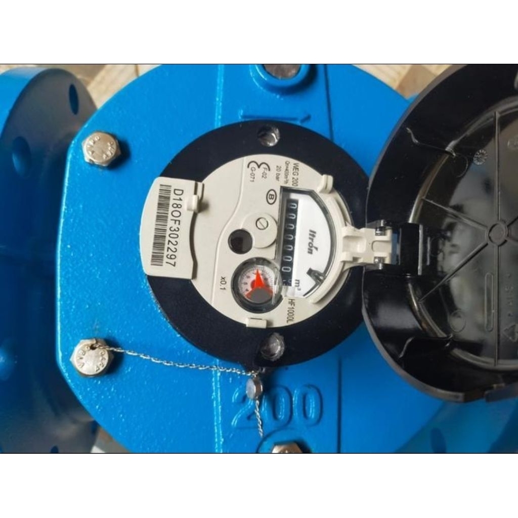 Water Meter ITRON size 8 inch DN 200mm Type WOLTEX WEG-200/Meteran Air Bersih Merk ITRON size 8 inch