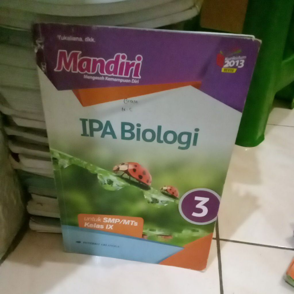 buku bekas mandiri IPA biologi kelas 3 SMP
