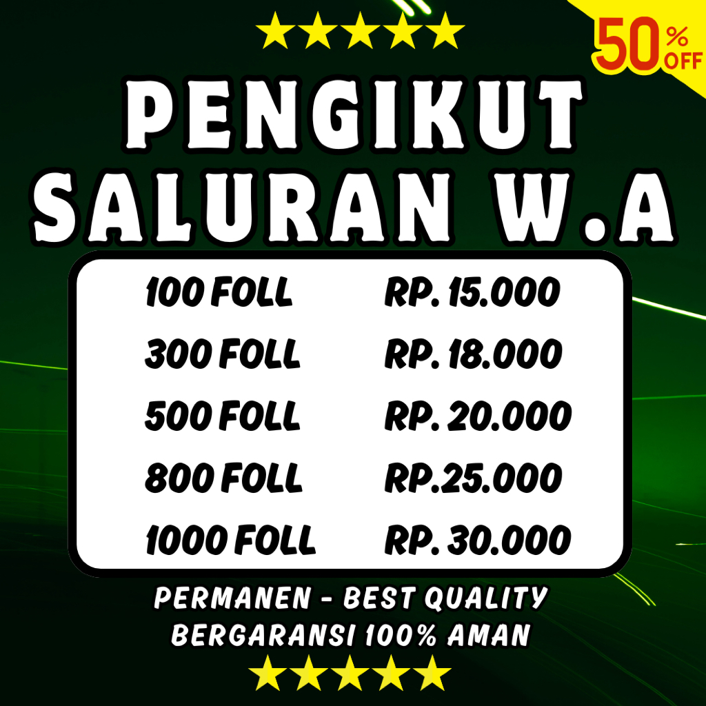 Pengikut Channel Whats.App Saluran WA Permanen Non Drop Bergaransi