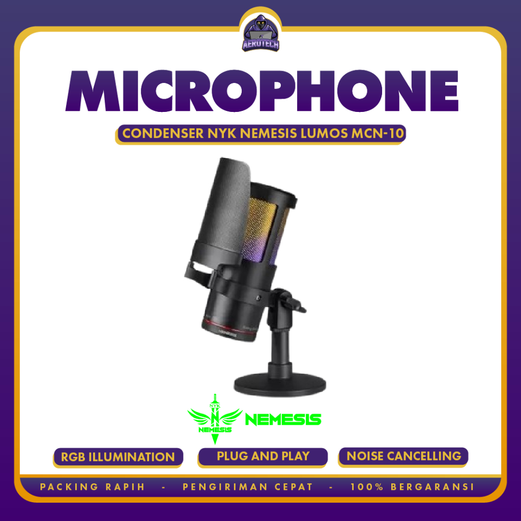 Microphone Condenser NYK Nemesis LUMOS MCN-10 With Noise Cancelling