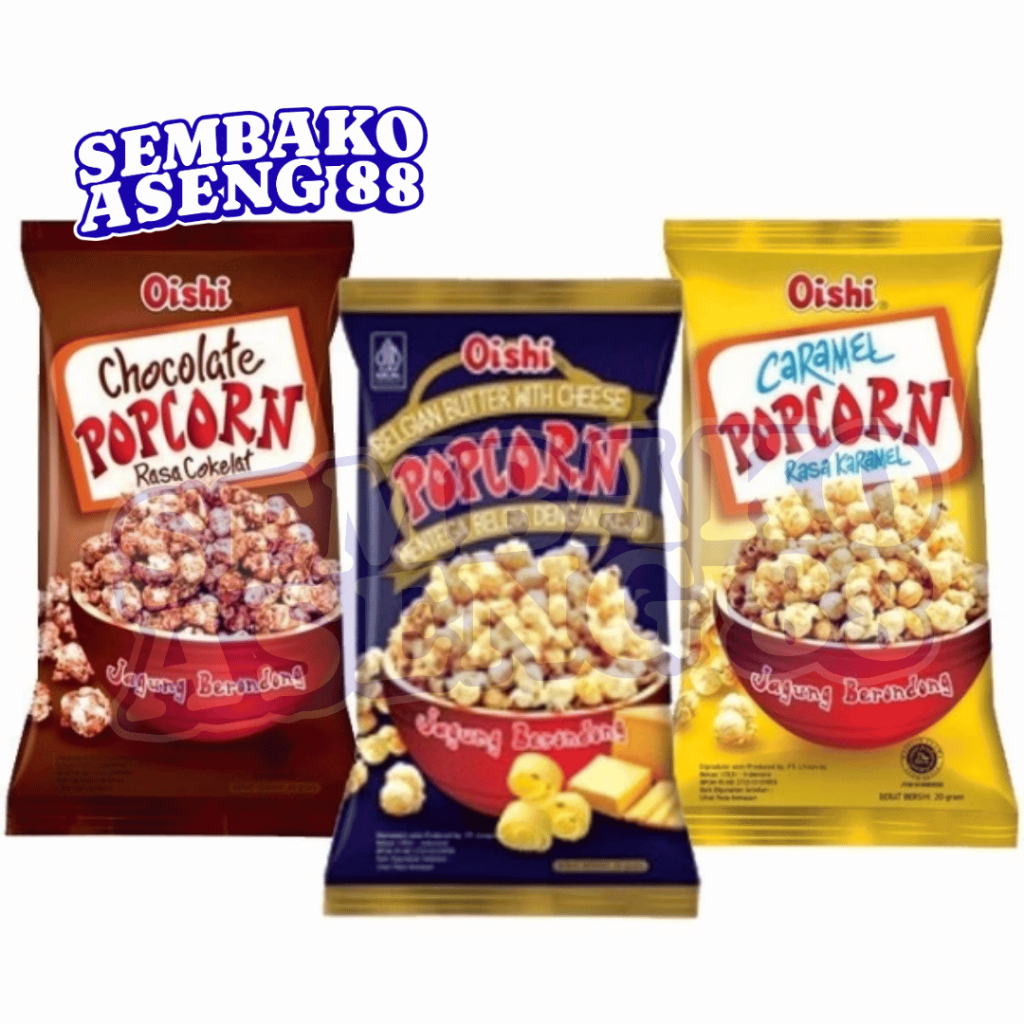Oishi Popcorn Jagung Berondong | popcorn | snack jagung | snack popcorn | popcorn gurih | popcorn ma