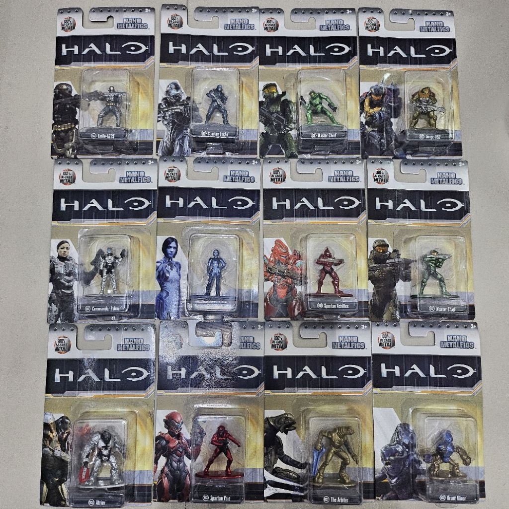 JADA NANO METAL FIX  MINIFIGURE HALO EDITION FIGURE MAINAN KOLEKSI EDISI HALO ACTION FIGURE ORIGINAL